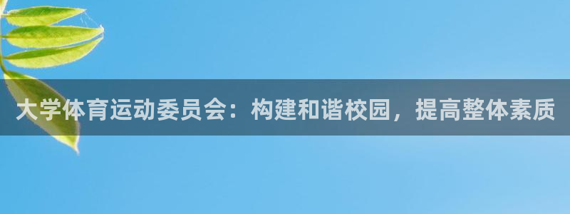 意昂3凯捷注册：大学体育运动委员会：构建和谐校园，提高整体素质