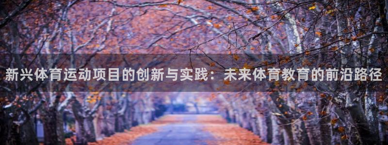 意昂3体育和杏耀是哪个公司的：新兴体育运动项目的创新与实践：未来体育教育的前沿路